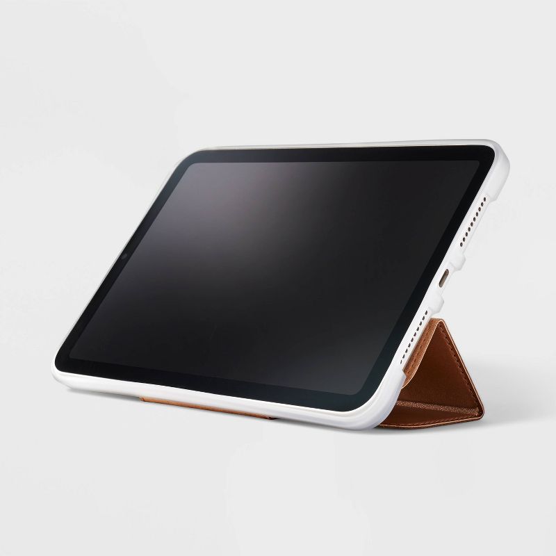 Apple iPad Mini Folio Faux Leather Case - heyday&#8482; Brown, 3 of 6