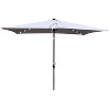 Sapphtopaz 10x6.5Ft Patio Umbrella Outdoor Rectangular LED Umbrellas Waterproof with Crank and Push Button Tilt for Garden, Pool - 2 of 4