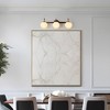 LNC Aladarimostinin Polished Gold and Opal Glass Mid-century Vanity Lights , 1 Light/ 2 Light/ 3 Light/ 4 Light - 4 of 4