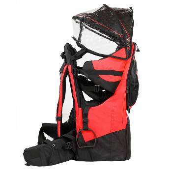ClevrPlus Deluxe Outdoor Child Backpack Baby Carrier Light Outdoor Hiking, Red