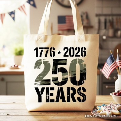 USA Bag | Canvas Tote Bag with American Flag Design