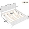 KWPZQEB Platform Bed, Mid-Century Modern Bed Frame with Tall Headboard, Solid Wood Platform Bed, Wooden Slats, No Box Spring Needed - 4 of 4