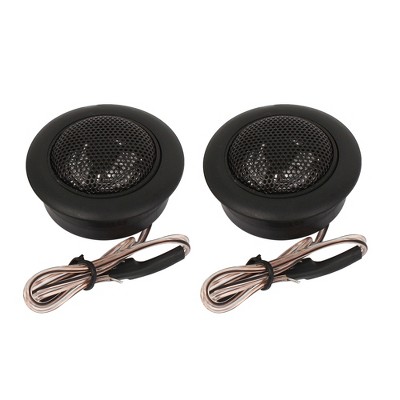 Unique Bargains Car Black Stereo Audio Loud Music Speaker Dome Tweeters 800W DC 12V 1Pair