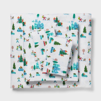 Christmas Cotton Sateen Sheet Set - Wondershop™