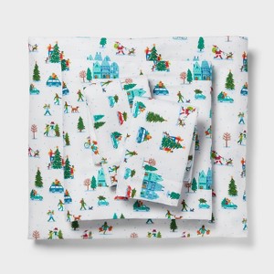 Christmas Cotton Sateen Sheet Set - Wondershop™ - 1 of 4