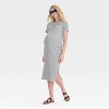 Short Sleeve Rib-Knit Midi Maternity Dress - Isabel Maternity by Ingrid & Isabel™ - 3 of 3