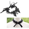 2PC Black Tattoo Choker Set | Punk Gothic Stretch Necklaces for Women - 4 of 4