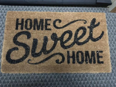 Home Sweet Home & Coir Mat, 22X47, Natural Sold by at Home