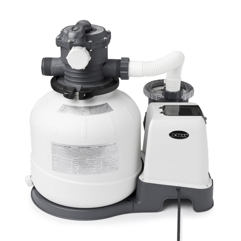 Intex 26647EG Krystal Clear 14" 2800 GPH Above Ground Pool Sand Filter Pump with Automatic Timer, 4 of 7