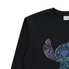 Ladies Lilo and Stitch Sweatshirt - Ladies Classic Lilo and Stitch Rhinestone Crewneck Sweatshirt - 3 of 4