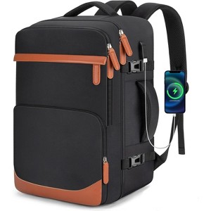 40L Water-Resistant Carry On Backpack, USB Charging Port, Fits 15.6/17.3 Inch Laptop - 1 of 4
