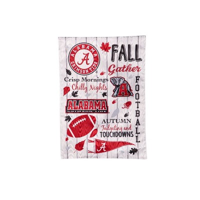 Evergreen University of Alabama Garden Flag 12 x 18 Inches Indoor Outdoor Decor