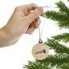 Brandeis University Secondary Logo Mini Small Tiny Wood Christmas Tree Holiday Ornament - 2 of 4