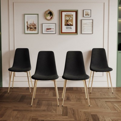 Modern Dining Chairs Set Of 4, Modern Mid-century Side Chair, Shell ...