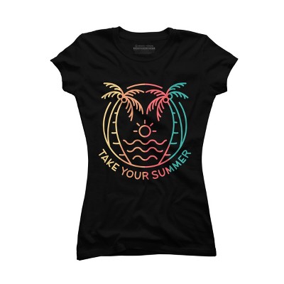 Junior's Design By Humans Take Your Summer By VEKTORKITA T-Shirt