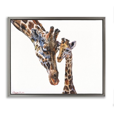 Stupell Industries Baby Giraffe Animal Watercolor, 21" x 17"