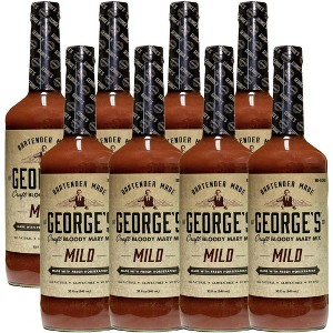 George’s Beverage Company Mild Bloody Mary Mix - 1L Bottle - Gluten Free, All Natural Mixer - 1 of 4
