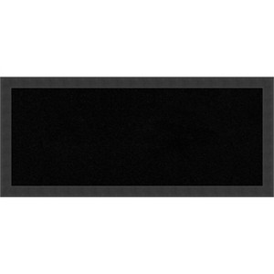 Amanti Art Cork Board Wood Framed Mezzanotte Black Bulletin Board, Organization Board, Pin Board - 1 of 4
