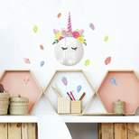 Floral Unicorn Mirror Wall Decal - RoomMates