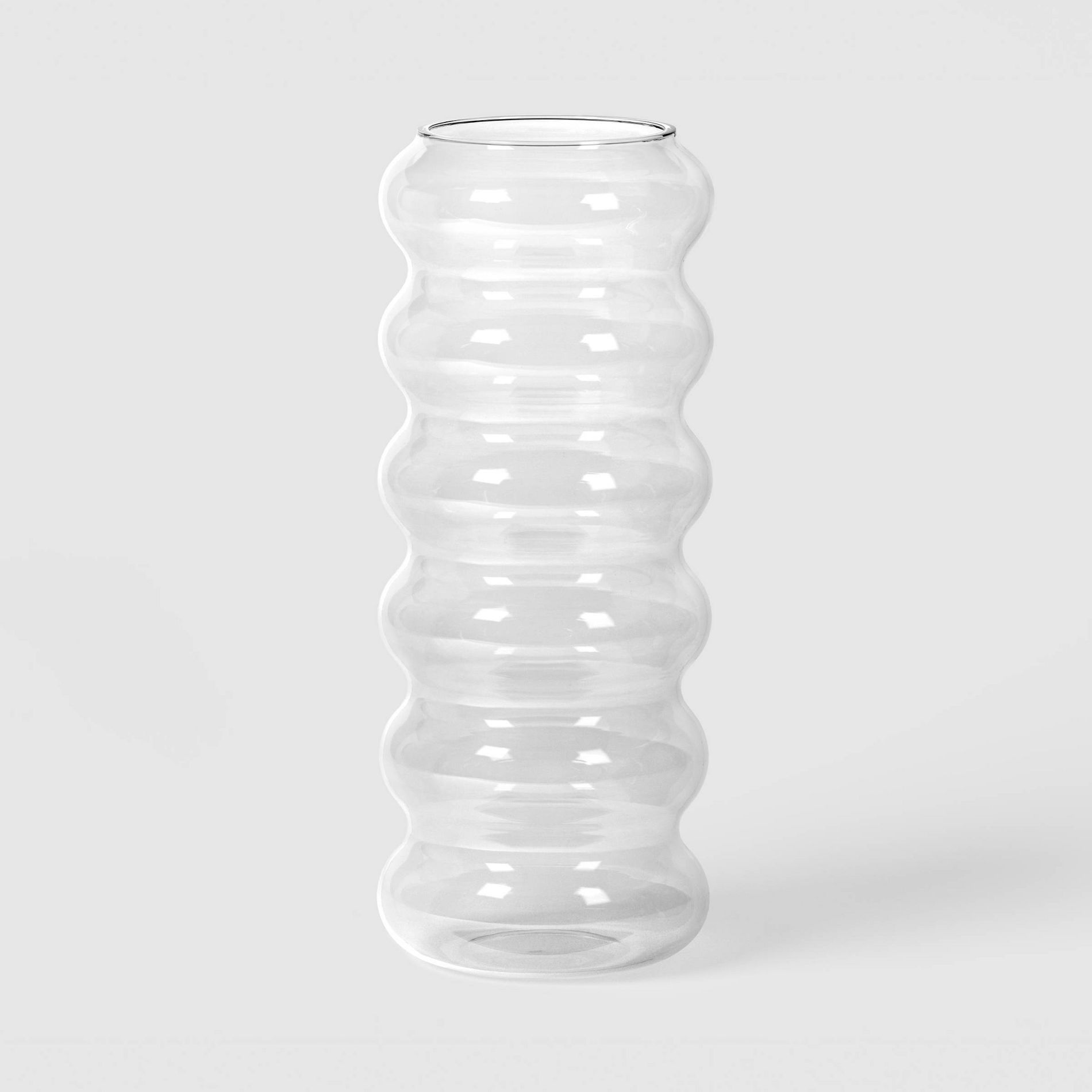 Bubble Glass Vase Clear - Room Essentials™