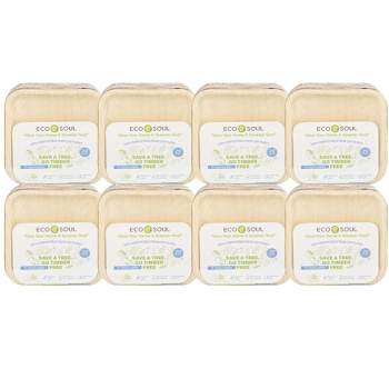 Ecosoul 8" Palm Leaf Square Plates - Case of 8/20 ct