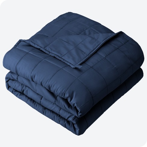 10 Lb 40 X 60 Weighted Blanket Cotton Dark Blue By Bare Home Target