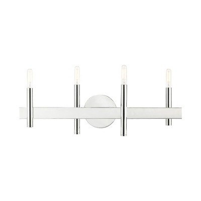 Livex Lighting Denmark 4 - Light Vanity in  Polished Chrome