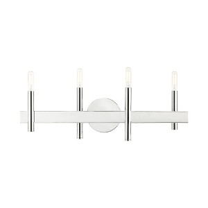 Livex Lighting Denmark 4 - Light Vanity in  Polished Chrome - 1 of 4