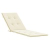 vidaXL Deck Chair Cushion Cream (29.5"+41.3")x19.7"x1.6" - 2 of 4