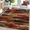 Acekool Washable Area Rug, Modern Abstract Non-Slip Low Pile Stain Resistant Carpet for Living Room Bedroom, Easy Care - 3 of 4