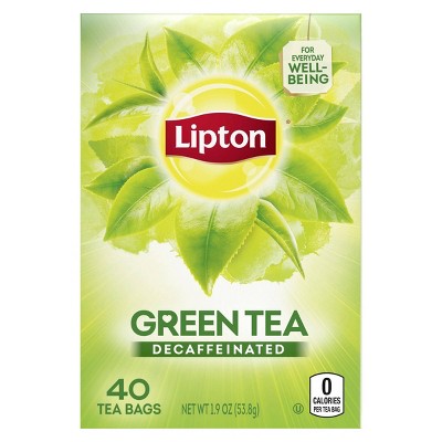 Lipton Decaffeinated Green Tea - 40ct