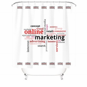 Marketing Online Shower Curtains for Bathroom Waterproof Fabric Bath Curtain Durable Soft Stylish Bathroom Decor 72x72 Inch - 1 of 1