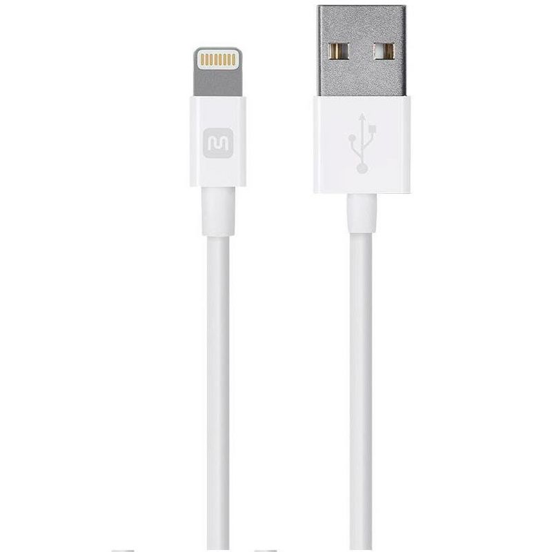 Monoprice Apple MFi Certified Lightning to USB Charge & Sync Cable - 3 Feet - White | iPhone X, 8, 8 Plus, 7, 7 Plus, 6, 6 Plus, 5S - Select Series, 1 of 7