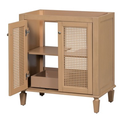 NicBex 29" Bathroom Storage Cabinet without Sink, Bathroom Vanity, 1 Hidden Drawers and 1 Spacious Cabinet for Bathroom, Wood