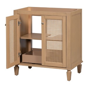 NicBex 29" Bathroom Storage Cabinet without Sink, Bathroom Vanity, 1 Hidden Drawers and 1 Spacious Cabinet for Bathroom, Wood - 1 of 4