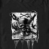 Men's Pirates of the Caribbean: Curse of the Black Pearl Black and White Skull Logo T-Shirt - 2 of 4