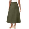Jessica London Women's Plus Size Stretch Denim Jegging Skirt - 3 of 4
