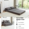 Foldable Sofa Bed Sleeper Lounge Chair with Pillow, Floor Mattress Floor Couch w/ Backrest for Living Room/Dorm/Guest Room/Home Office - 4 of 4