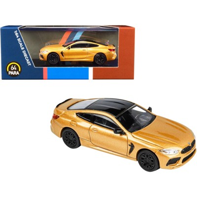 BMW M8 Coupe Ceylon Gold Metallic with Black Top 1/64 Diecast Model Car by  Paragon