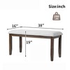 NicBex Upholstered Bench,Dining Bench with Padded Seat,Modern Ottoman for Living Room,Entryway,Kitchen - 3 of 4