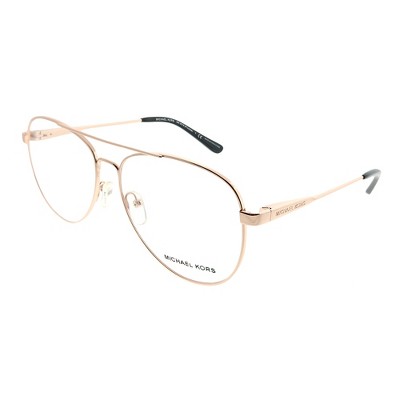 Michael Kors Procida  1116 Womens Aviator Eyeglasses Rose Gold 56mm
