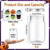 14PCS Halloween Small Plastic Candy Jar with Lid Pumpkin Ghost Sticker, DIY Sugar Storage - 2 of 4