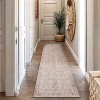 World Rug Gallery Delano Terracotta Floral Pattern Indoor Rug – Washable Low Pile Rug with Non-Slip Backing - 2 of 4
