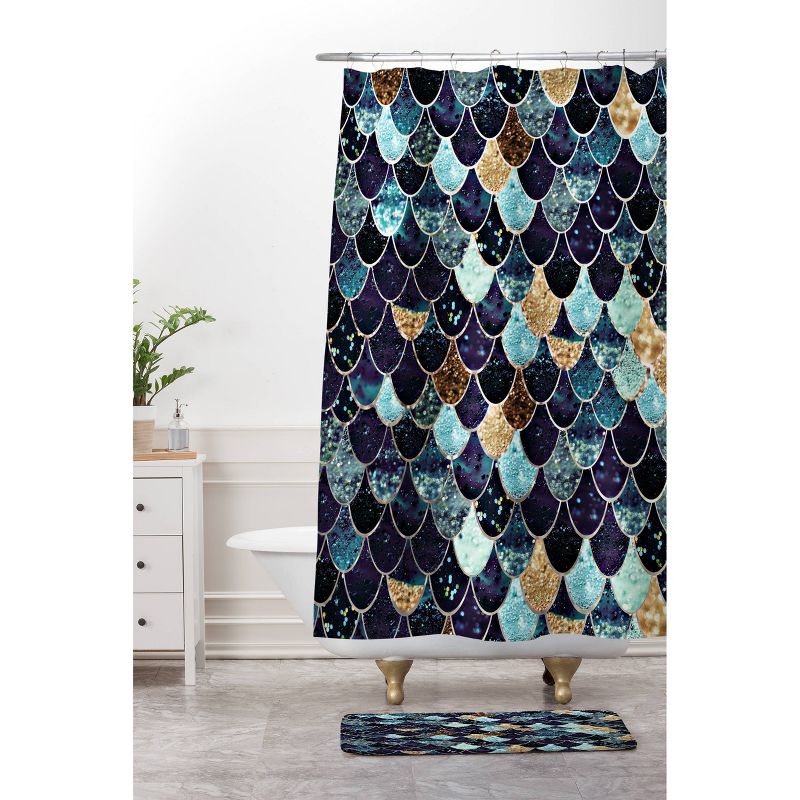 Monika Strigel Really Mystic Mermaid Shower Curtain Blue - Deny Designs, 3 of 6
