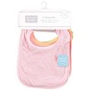 Hudson Baby Infant Girl Rayon from Bamboo Terry Bibs, Citrus, One Size - 2 of 4