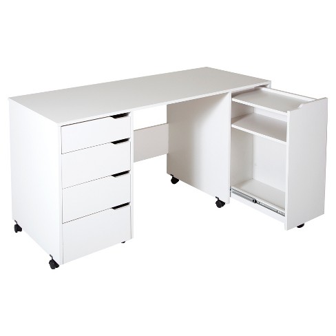 Folding Sewing Table with Storage, Sewing Craft Table Foldable