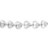 Haus of Brilliance Sterling Silver Diamond Woven Heart Bolo Bracelet - 4 of 4