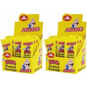 Hannah's 1.7oz Big Pickled Sausages (No Pork) 20-ct Boxes - 2 Boxes - 1 of 4