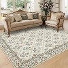 Modern Foldable Area Rug, Low Pile Non-Slip Washable Carpet for Living Room & Bedroom, Soft Indoor Floor Mat - 2 of 4