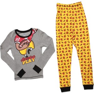 Prince Of Sleep Boys Printed Pajama Sets - Snug Fitting Cotton PJ Tops & Bottoms for Boys - 1 of 3